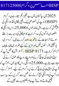 BISP Check 8171 Registration for Rs. 25,000 Payment | Everything You Need to Know in 2025