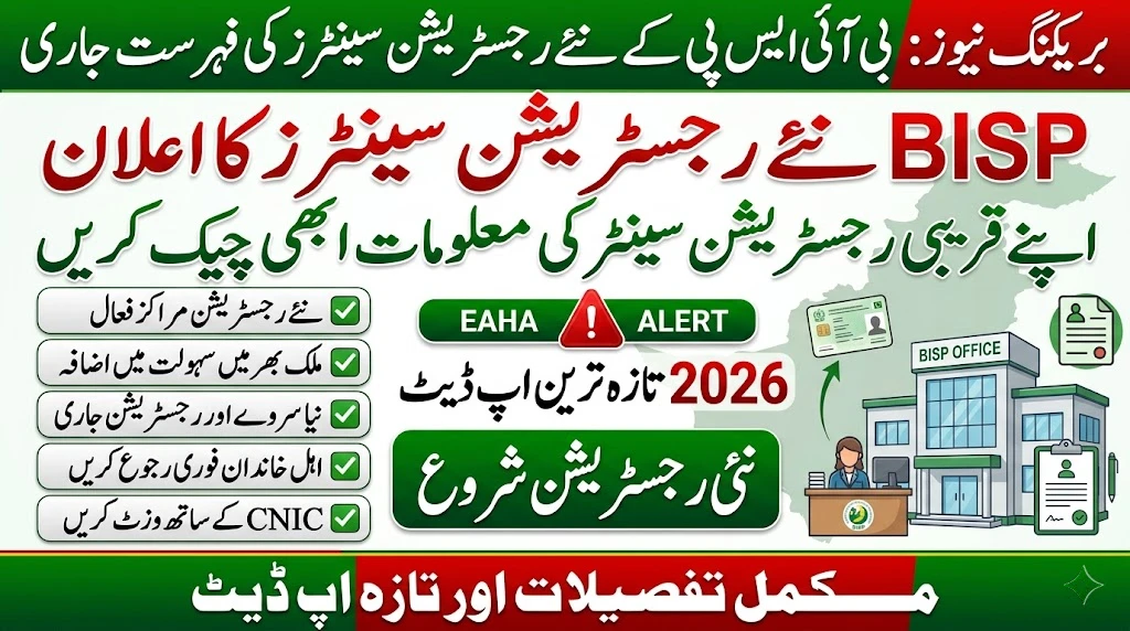 BISP New Registration Centers List 2026 Released – Check Your Nearest Registration Office Today