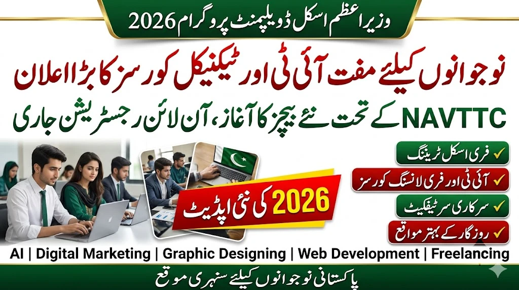 PM Skill Development Program 2026 Registration Starts – Free IT & Technical Courses for Pakistani Youth